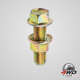 Rexka 5 set exhaust serrated flange spin nuts and bolts 90212-SA5-003 for Toyota and Honda