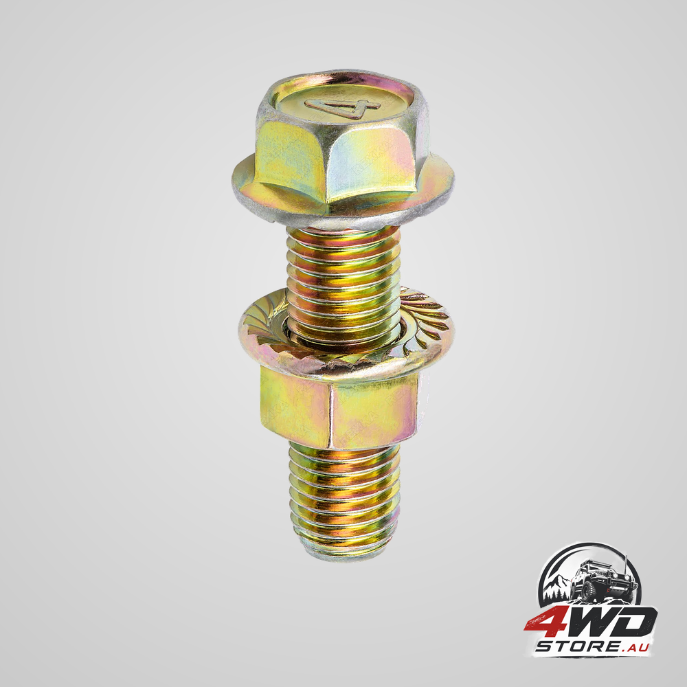 Rexka 5 set exhaust serrated flange spin nuts and bolts 90212-SA5-003 for Toyota and Honda