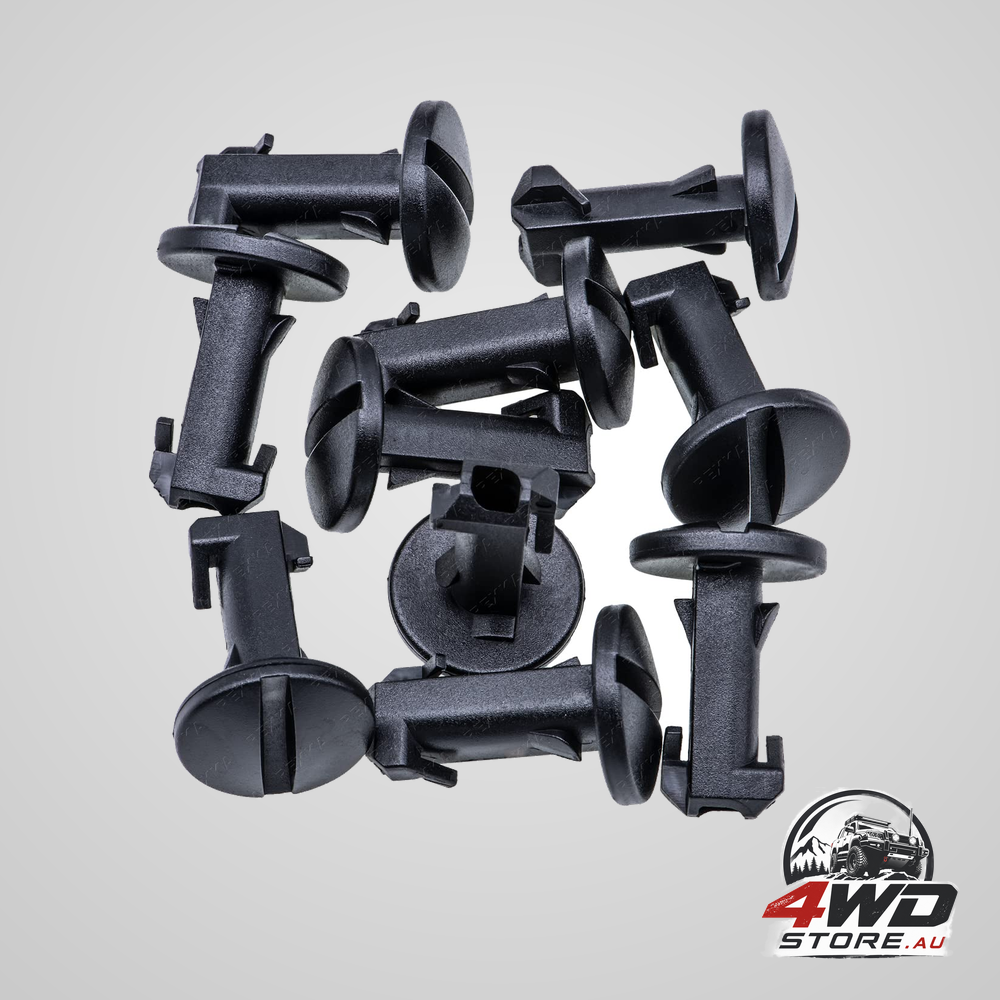 Rexka 10 piece bumper and tow bracket twist-to-lock clips LR012844 for Land Rover