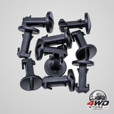 Rexka 10 piece bumper and tow bracket twist-to-lock clips LR012844 for Land Rover