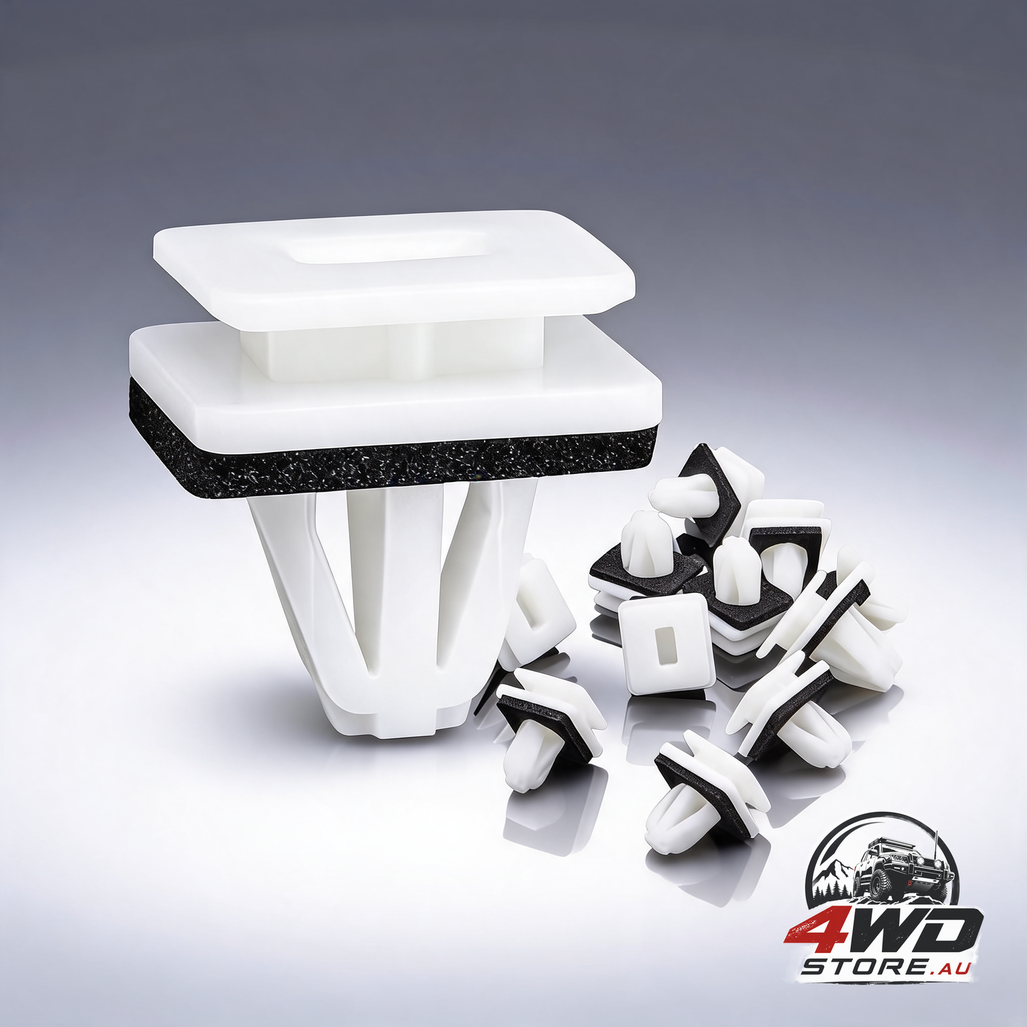 Rexka 20 piece front lower fender rocker moulding clips 91504-SP1-003 for Honda and Acura
