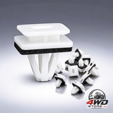 Rexka 20 piece front lower fender rocker moulding clips 91504-SP1-003 for Honda and Acura