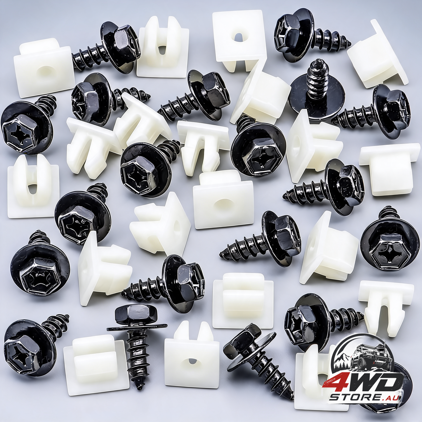 Rexka 20 set bumper splash shield screw bolt and grommet nuts for Toyota and Lexus