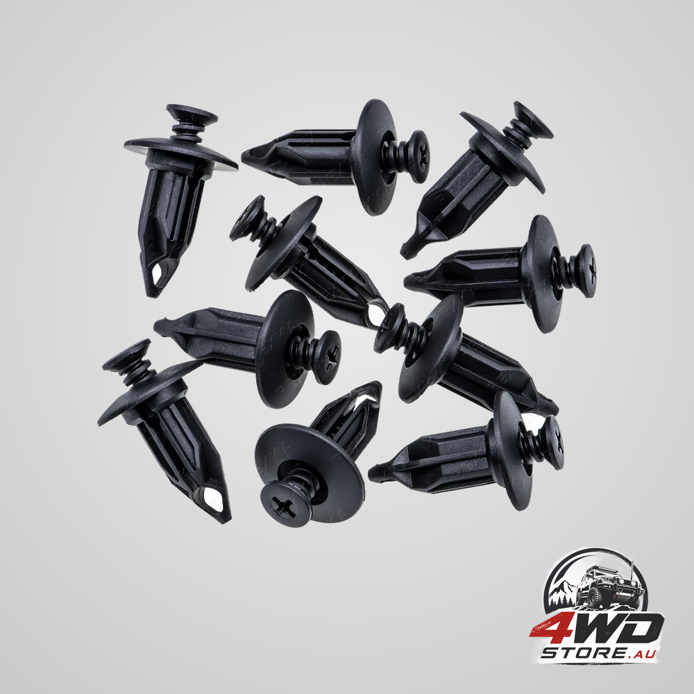 Rexka 10 piece bumper cover 12mm push pin clips 6502625 for Jeep and Dodge