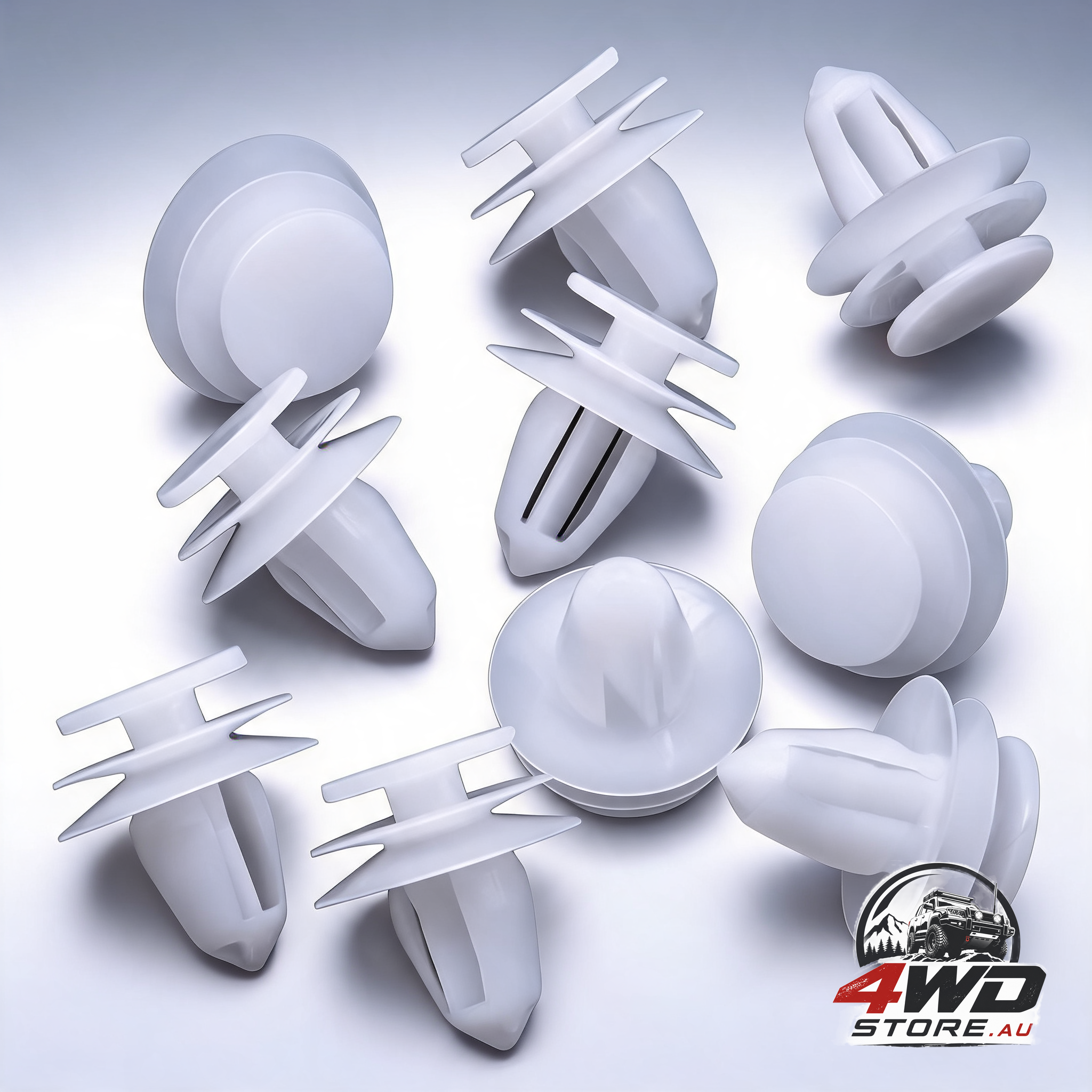 Rexka 10 piece door trim panel clips 01553-30001 for Nissan and Infiniti