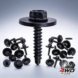 Rexka 15 piece M4.2 fender liner and trim panel screws W716345S450B for Ford