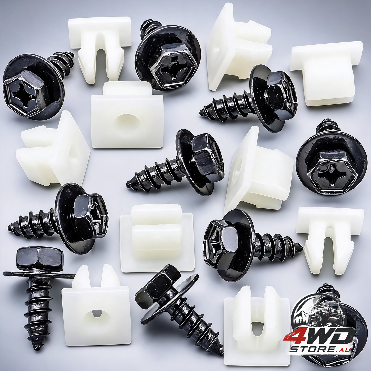 Rexka 10 set bumper splash shield screw bolt and grommet nuts for Toyota and Lexus