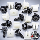 Rexka 10 set bumper splash shield screw bolt and grommet nuts for Toyota and Lexus