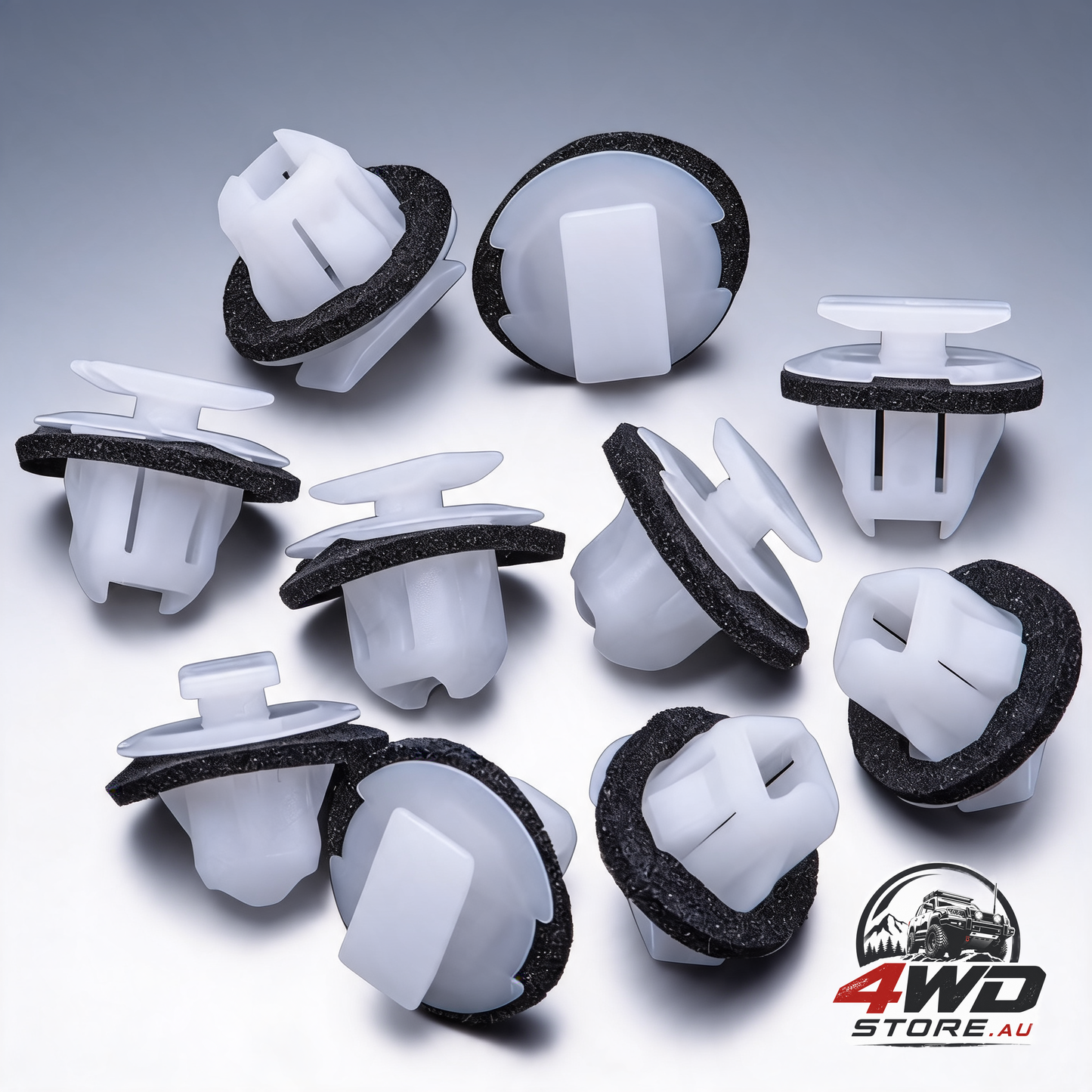Rexka 10 piece wheel arch fender flare moulding clips 76882-JG10A for Nissan