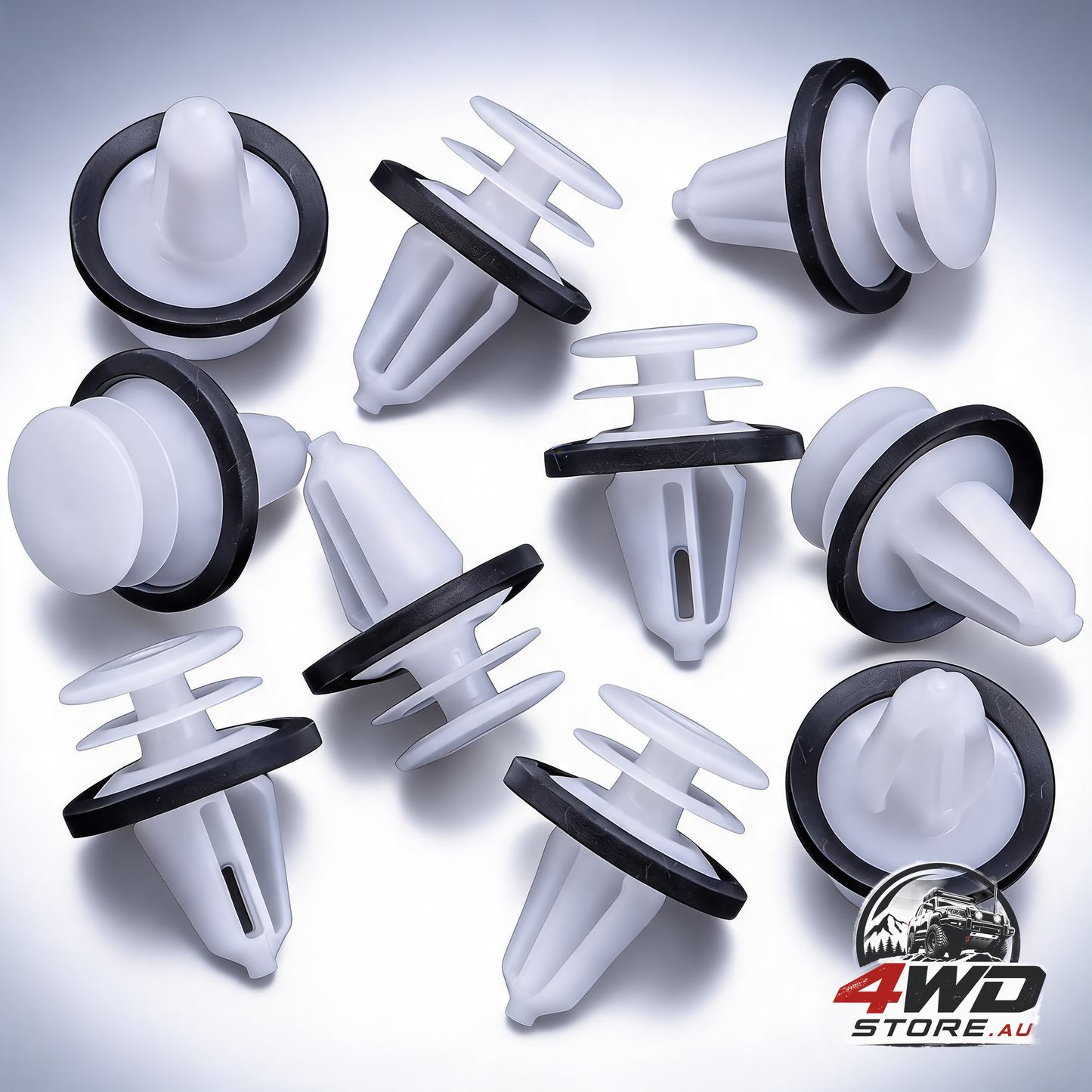 Rexka 10 piece door trim panel clips W713297-S300 for Ford