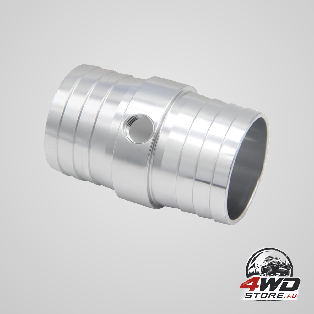 1-1/4 inch aluminium radiator hose barb adapter with 1/8 inch NPT port