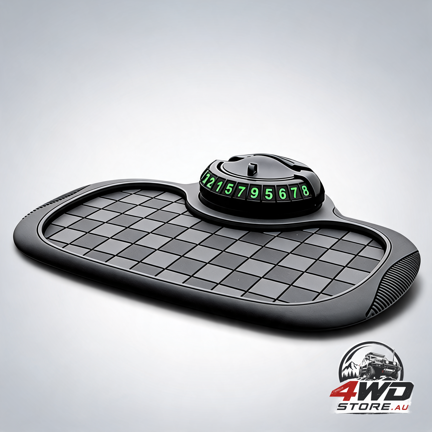Multifunction car dashboard anti-slip mat with temporary parking number and phone bracket