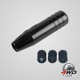5 inch aluminium alloy weighted gear shift knob for manual transmission with M8 M10 M12 adapters