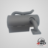 Muffler exhaust system pipe manifold flange for Bobcat 6732282 463 463C 463F S70