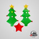 Christmas tree car decoration kit with vehicle window ornaments for festive styling