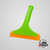 Small silicone window squeegee with 5.9 inch blade and non-slip handle for car windshield