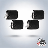 4 pcs waterproof car side mirror covers, silver coated protection from ice, snow and frost