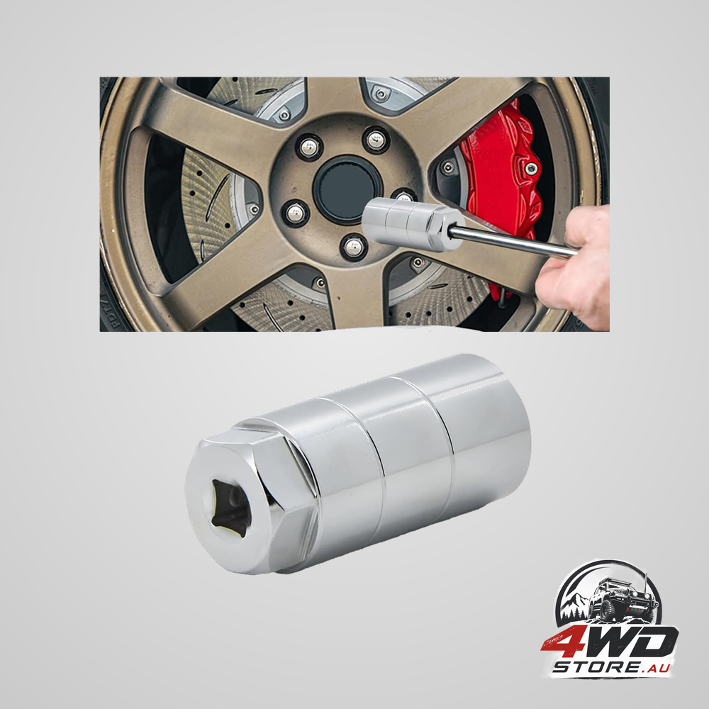 Oil pressure switch socket 1 1/16 inch, fits 3/8 inch drive or 1 1/8 inch hex wrench, silver