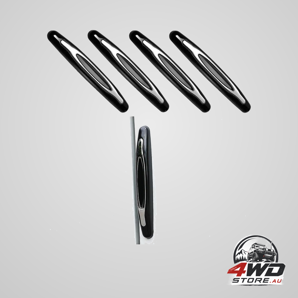 4 pcs black car door edge guards, self-adhesive anti-collision anti-scratch trim strip