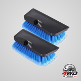 2 pcs 10 inch solar panel soft brush cleaner head with rubber pads for panels, cars and RV, blue