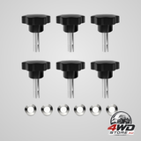 Hardtop screw bolt for Jeep Wrangler JK JL, M8 quick removal fastener, pack of 6