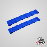 Adjustable door limit strap for Jeep Wrangler CJ YJ TJ JK JL, heavy duty, blue, pack of 2