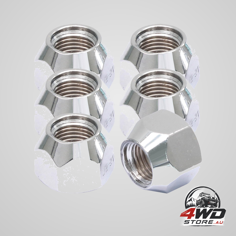 5 pcs 1/2-20 inch trailer lug nuts, open-end 509 wheel nuts for trailer tyres