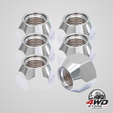 5 pcs 1/2-20 inch trailer lug nuts, open-end 509 wheel nuts for trailer tyres