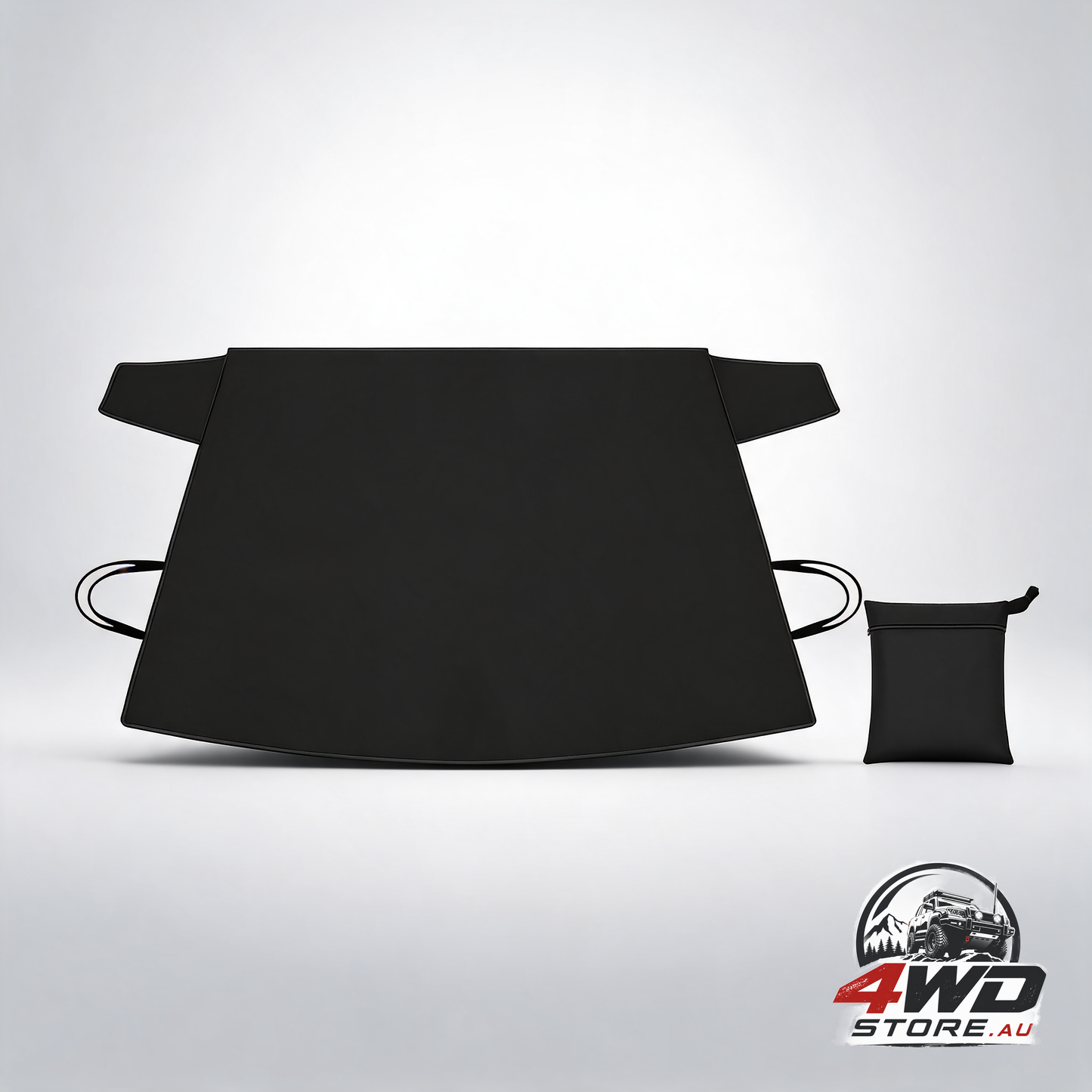 Heavy duty 600D Oxford windshield cover for ice and snow, waterproof frost protector, 69x42 inch