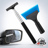 2 pcs car side mirror squeegee with 39 inch retractable handle and 5 inch mini wiper