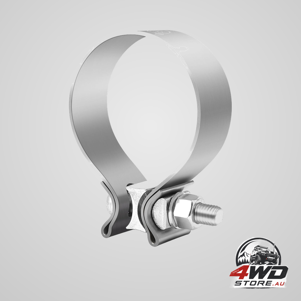 2.5 inch narrow band muffler exhaust clamp, stainless steel for pipes and converters, 2 pcs