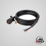Trailer wiring harness, 7 pin plug 7 way wire, 6 feet for RV trailers and caravans