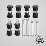 Golf cart rear leaf spring bushing kit for EZGO TXT 1994-up, sleeves with screws, OEM 1015583