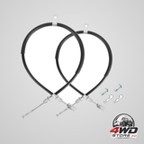 2 pcs Club Car Precedent brake cable, stainless steel core, driver and passenger, 2004+