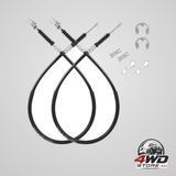 Club Car DS brake cable kit, stainless steel core 2000-up, driver and passenger, 102022101