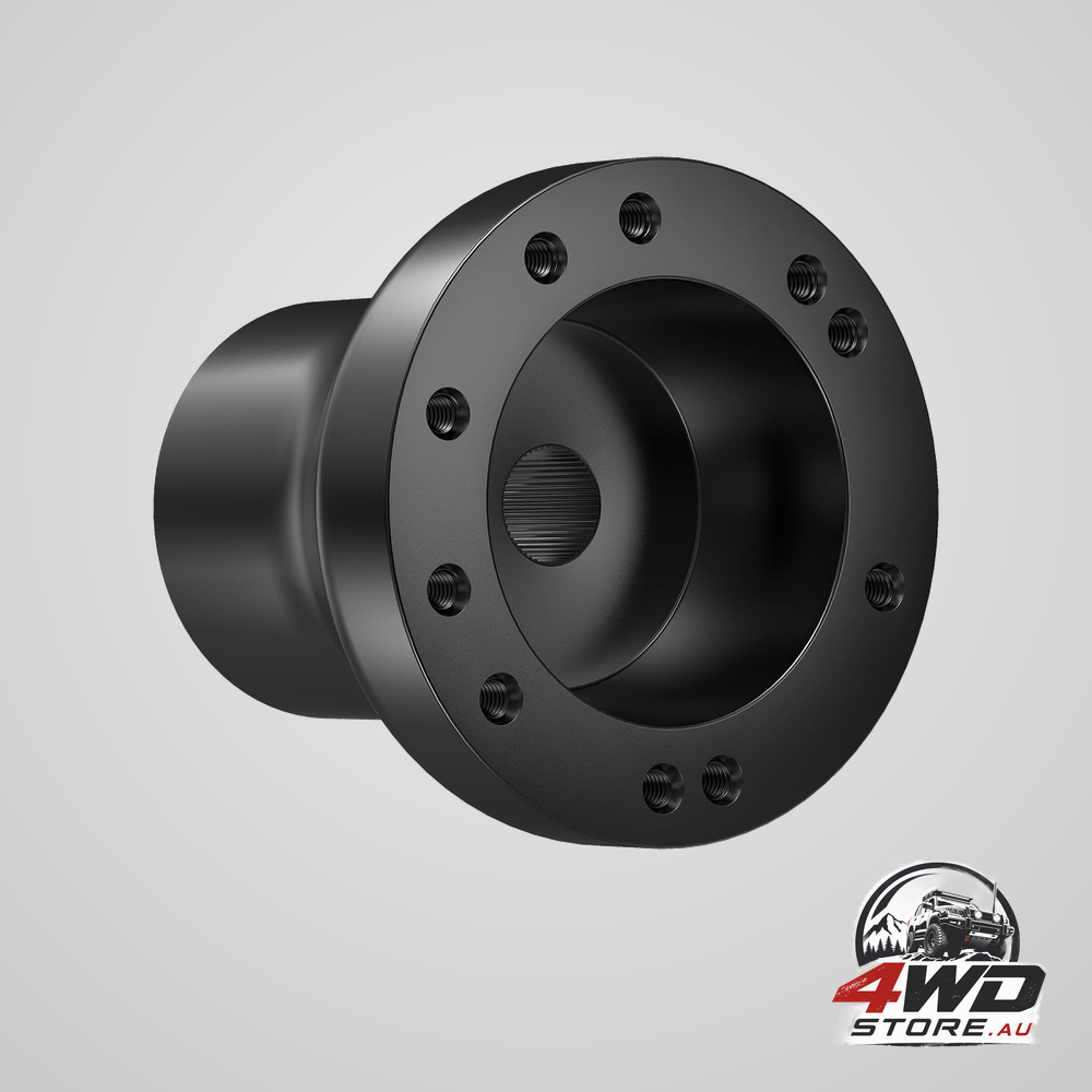 Golf cart steering wheel adapter for EZGO TXT and RXV models, black