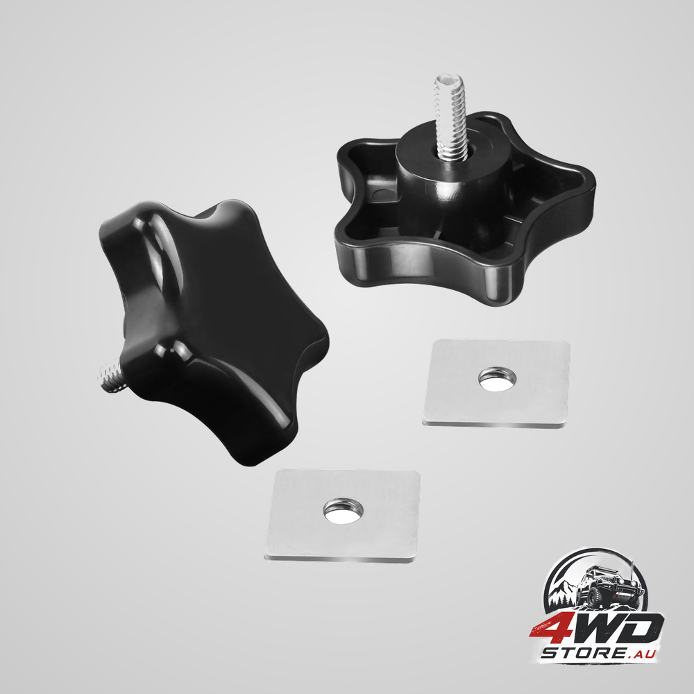 901022 black RV awning brace knob, rafter locking knob with clamp for camper and motorhome
