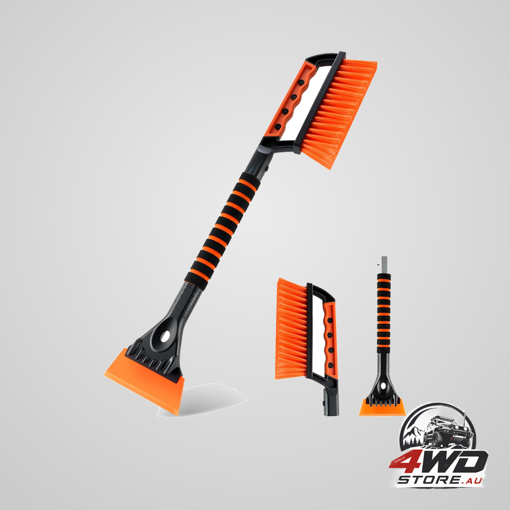 Enhanced ice scraper and snow brush for car windshield, multifunction winter removal tool