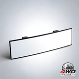 Universal panoramic interior rearview mirror, wide angle to reduce blind spots for cars and trucks