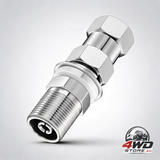 CB radio antenna heavy duty SO-239 stud mount adapter, 3/8 x 24 thread for 1/2 inch hole