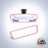 Silicone rearview mirror cover frame protector for Tesla Model 3 and Y, pink