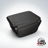 Memory cotton leather car armrest box pad, universal seat box cushion protector for SUV, black
