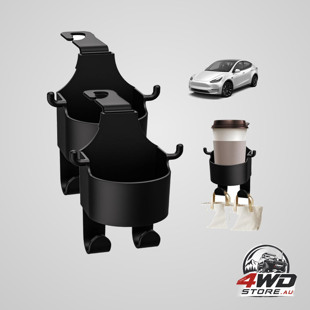 3-in-1 multifunctional car seat back hook with backseat cup holder, universal fit