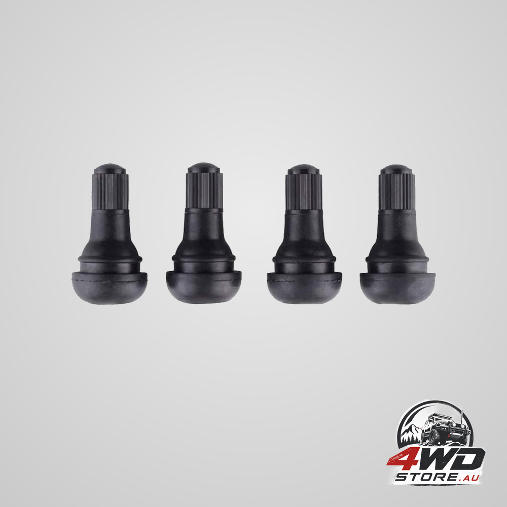 TR418 snap-in tyre valve stem for tubeless 0.453 inch 11.5mm rim holes, pack of 4