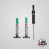 Tyre tread depth gauge 2-pack plus brake pad thickness gauge set, colour-coded for car and truck