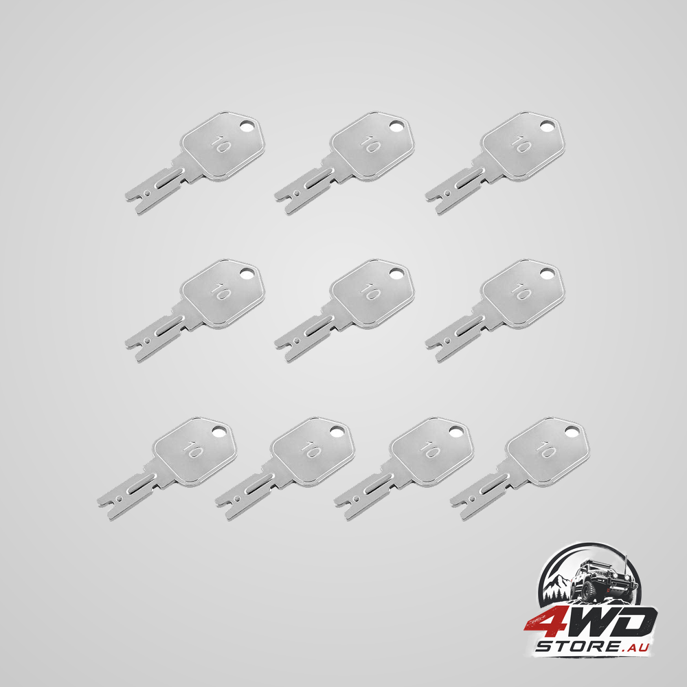 10 pack 166 forklift ignition keys for Clark, Yale, Hyster, Komatsu and Crown equipment