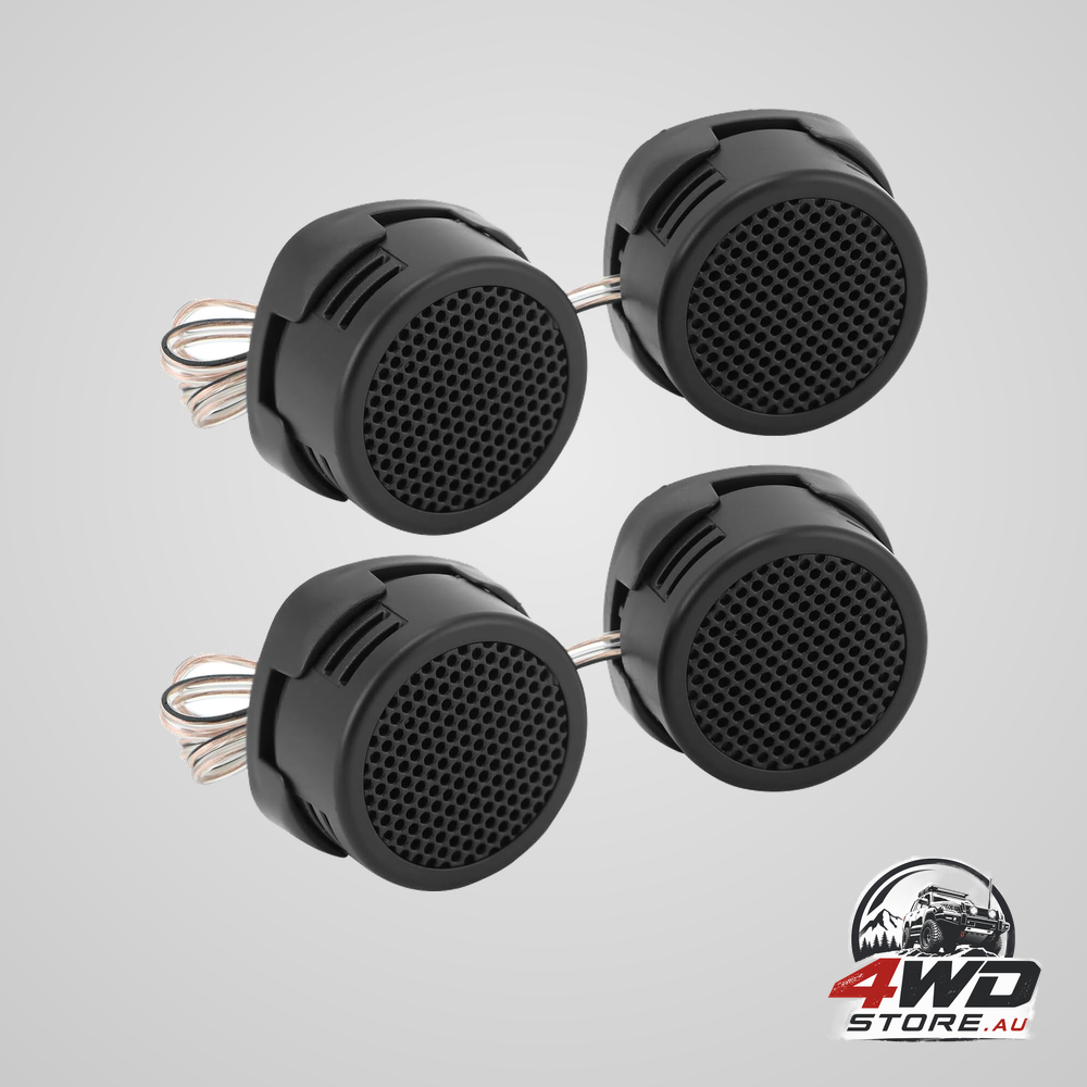 2 pairs high-power neodymium silk dome tweeters, 500W 4 ohm for mini car audio systems