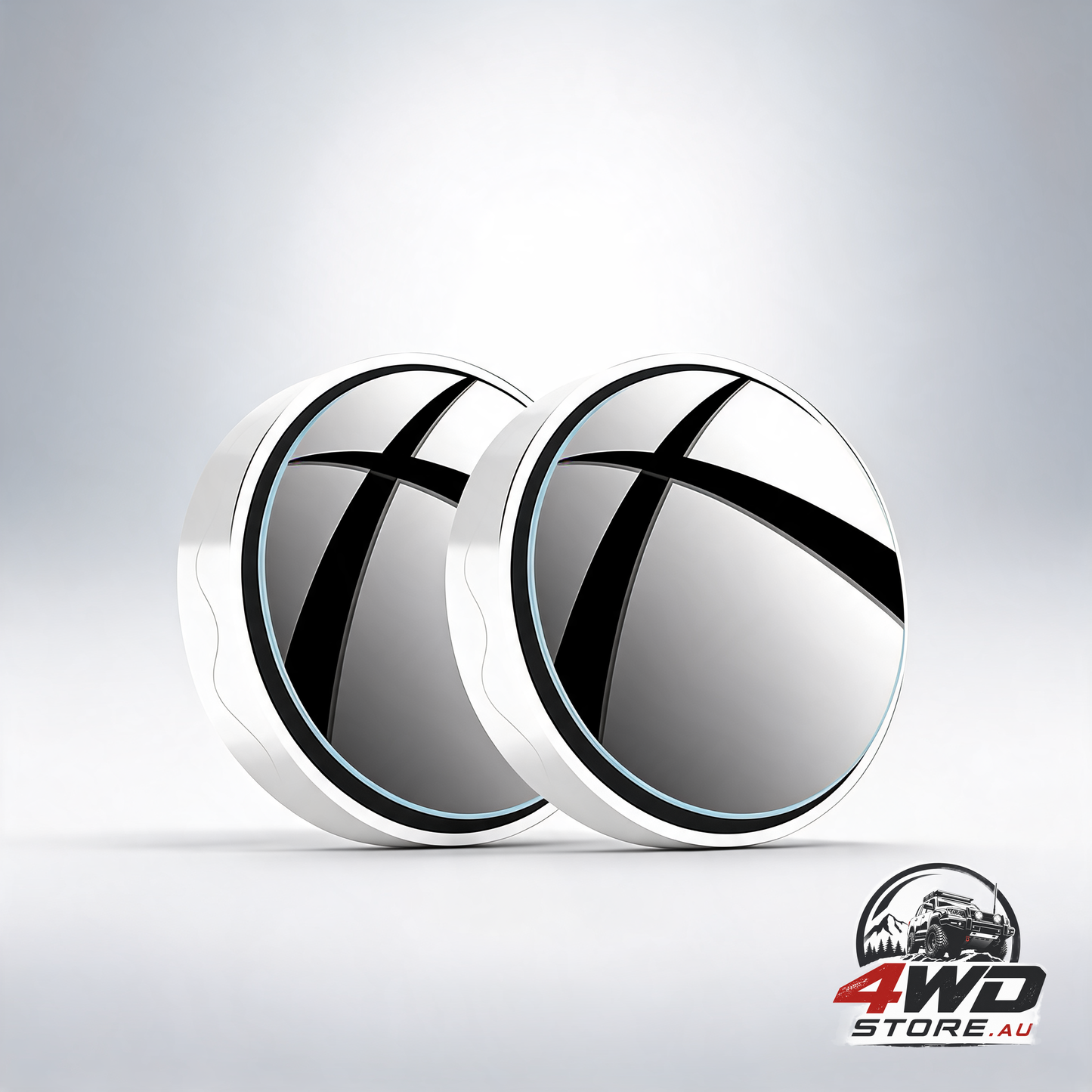 2 pcs suction cup convex blind spot mirror, 360 degree wide angle for cars, SUVs and trucks