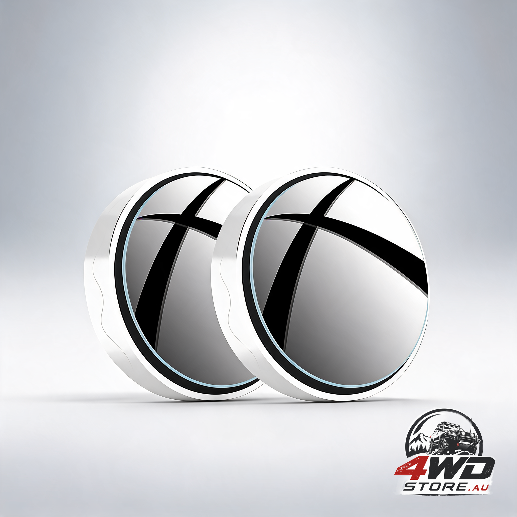 2 pcs suction cup convex blind spot mirror, 360 degree wide angle for cars, SUVs and trucks