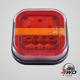 Wireless LED boat trailer tail lights, submersible magnetic mount stop and brake tow lights